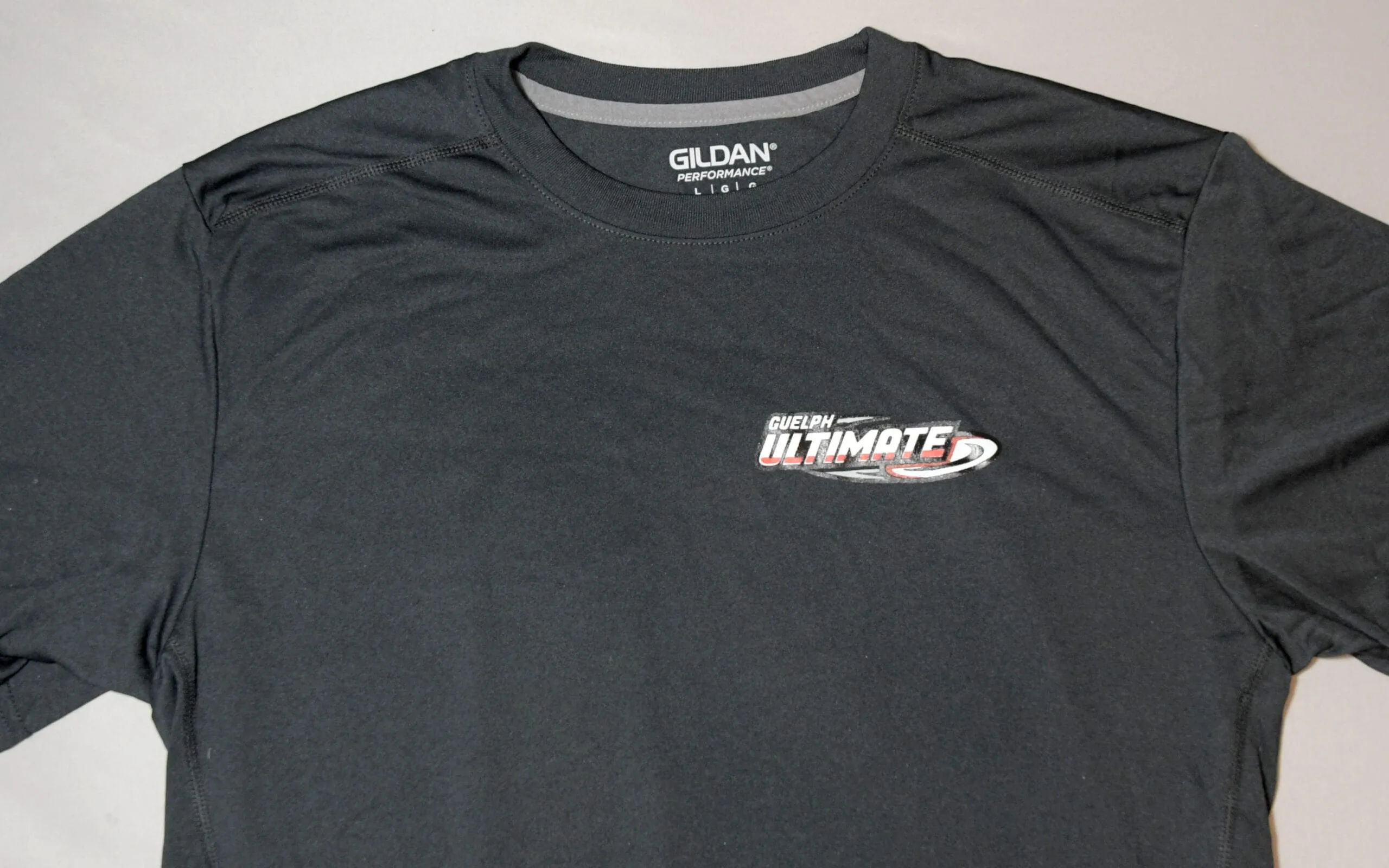 Black ultimate frisbee tshirt