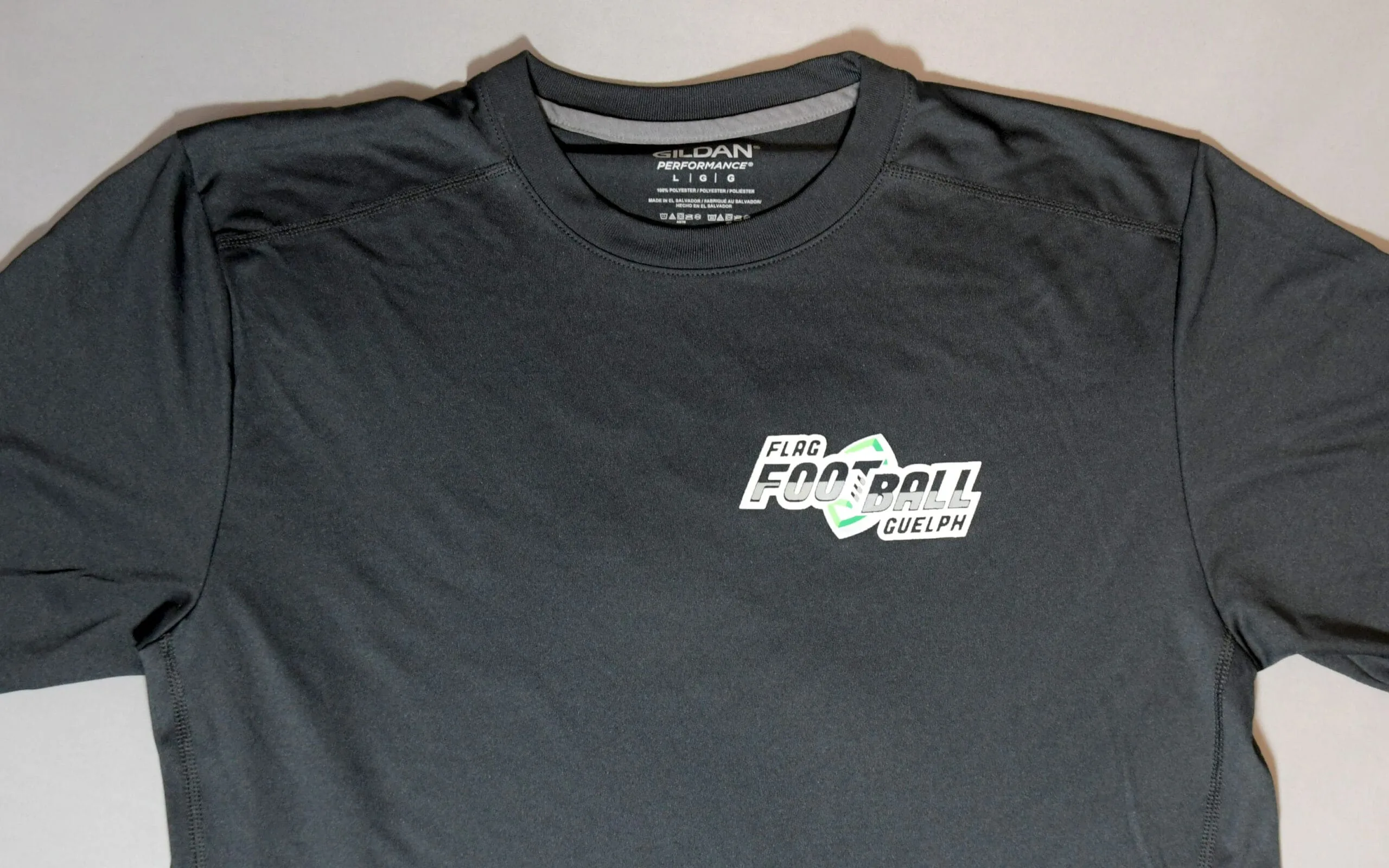 Flag Footbal T-shirt Black